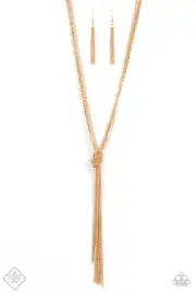 Paparazzi Not All There Gold Necklace NWT