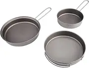 Titanium Frying PAN Outdoor Camping Picnic Lightweight Equipment，Compatible for TOAKS Gear PAN-115 PAN-130 PAN-145，Inner Basket Baking Tray(3PCS)