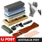 AU Whetstone Sharpener Stone Set 4 Side Grit 400/1000 3000/8000 Knife Sharpening