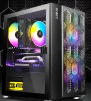 Antec NX200M RGB m-ATX ITX Case 3x RGB Fan Large Mesh Front excellent cooling