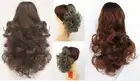 12" LONG LOOSE CURLS CURLY HAIR LAYERED PONYTAIL HAIRPIECE CLAW CLIP ON DAWN