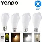 LED PIR Motion Sensor Light Bulb E26 E27 B22 E17 9W 7W Smart Detector Globe Lamp
