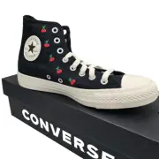NEW CONVERSE Chuck Taylor All Star Cherries Womens Sneakers Shoes W 9 Black