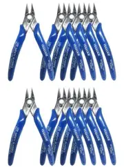 Small Wire Cutters, 10PACK Precision Diagonal Cutting Pliers Side Cutter, Nip...