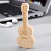 Guitar Shaped B 2.0 Pendrive Wooden Flash Drive 16GB Memory Stick 2025