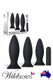 NEW Adam and Eve 4 Piece Anal Training Kit plus Bullet Vibrator, Anal/Butt Plug