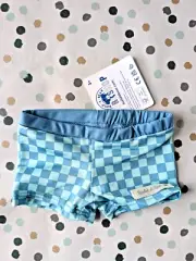 Build a Bear NEW Blue Checked Bike Shorts