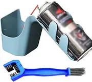 Motorbike Chain Care Tool Kit, Motorcycle Chain Maintenance Kit, Bike Chain Lubrication Tool Kit, Chain Cleaning Oil Splash Proof Tool with Brush, Chain Cleaning Agent Chain Oil Tool