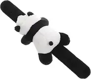 Totority Plush Panda Slap Bracelet Comfortable Animal Snap Wristband Party Favor for Birthdays Halloween More Plush Accessory