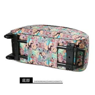 簡約旅行包女拉桿包手提超大容量輕便行李男韓版登機箱帆布行李袋