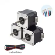 LUNYEE Nema 17 Stepper Motor 42x34MM with 60CM Cable For CNC 3018Pro Machine