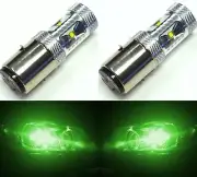 LED 30W BA20d Green Two Bulbs Head Light Off Road Replacement Lamp OE JDM