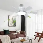 40W LED Light Ceiling Fan with Remote Control Ceiling Fans Lamp for Home Bedroom