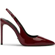 Tony Bianco Asti Slingback Pointed Toe Pump in Bordeaux Patent at Nordstrom, Size 6