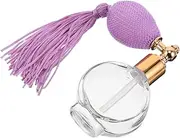 Gogogmee Stylish Refillable Perfume Atomizer Spray Bottle Tassel Sprayer Vintage Perfume Pump Small Travel Size for Powder
