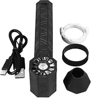 Jet Dry Blower 150000 RPM 3000mAh Turbo Powered Blower Fan for Car Computer Keyboard Sofa Cleaning, Camping, Outdoors Small Portable Black