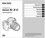 Ricoh Pentax K-3 II Digital SLR Camera 120 Page OWNER 'S OPERATING MANUAL