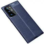 For Samsung Galaxy Note 20 Ultra Lychee Texture TPU Armor Case, Navy Blue