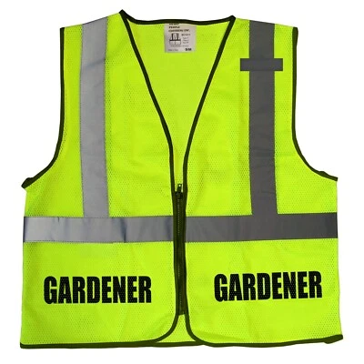 Gardener safety vest, Landscaper High Visibility vest