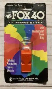 NEW! Fox 40 Classic LOUD Emergency WHISTLE JOGGER HIKER BOATING SAFETY ALARM NEW
