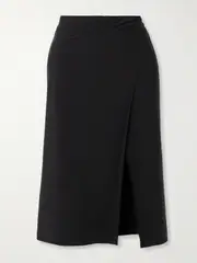[Versace] Versace - Embellished Stretch-jersey Pareo - Black - IT46 IT 46 Black