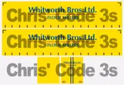 Code 3 Adhesive Trailer Decal - Whitworth Bros Ltd - 1/50 1/64 1/76 1/87 1/148