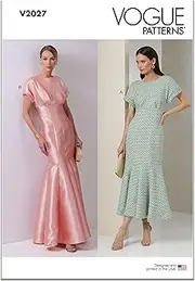 [Vogue] Paper Pattern V2027R5 Misses' Dress in Two Lengths R5(14-16-18-20-22)