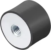 uxcell 30 x 20mm M8 Thread Female Rubber Mounts,Vibration Isolators,Replaces Anti Vibration Pads Flat Silentblock Base Block