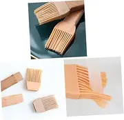 Mipcase 2Pcs Silicone Basting Brushes with Wooden Flat Handles Food Grade BBQ Utensils for Precise Oil Application for Baking and Grilling with Ergonomic Design