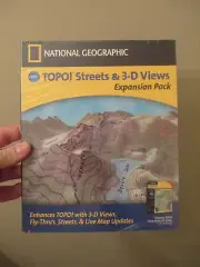 NATIONAL GEOGRAPHIC TOPO STREETS & 3-D VIEWS EXPANSION PACK - GPS USA MAPS