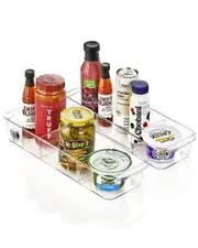 Sorbus Pack of 2 Small Fridge Organizer On Wheels