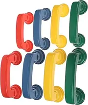 MUSISALY Children's Plastic Handset Plaything 8pcs Set of Simulation Handsets for Pretend Play and Learning