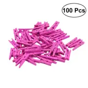 100PCS wooden pegs clothesPins Mini Natural Wooden Paper Clips