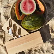 [Sunnylife] Travel Cheese Board Set Le Weekend Natural