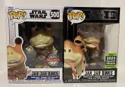 Jar Jar Binks Funko Pop! Vinyl #624 #500 Exclusive (set of 2)