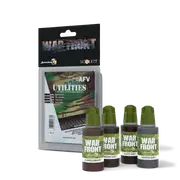 Scale 75 Warfront: Colors For AFV-Utilities 4 Colour Acrylic Paint Set