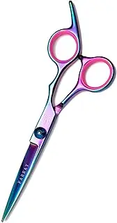 FARRAY 6.5" Professional Hair Cutting Scissors - Japanese Stainless Steel Barber Shears for Salon, Home, All Ages - Ergonomic Handle & Sharp Blades (Aurora color)