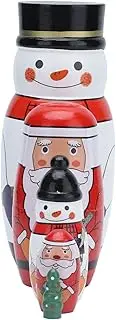 Christmas Nesting Dolls Glossy Unique Decorative Ornaments for Festive Gifts Home Furnishings