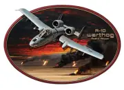 13" X 20" - Larry Grossman's - A-10 Warthog 3D - Metal Sign