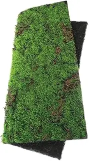 Angoily Artificial Grass Square Mat Fake Grass Turf Patch Tiles Synthetic Garden Lawn Mat Grass Rug for Crafts Miniature Garden Dollhouse DIY Table Centerpieces Indoor Outdoor Green