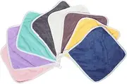 Sosoport 8Pcs Washcloths Soft Absorbent Fingertip Towels for Bathroom Spa Kitchen Comfortable Face Cloths for Newborns Machine Washable and Durable