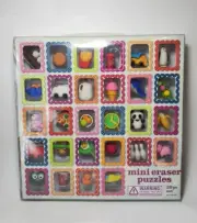 Mini Eraser Puzzles 30 Pc Set Kids Collectible 381-406 *NEW* With Carry Case