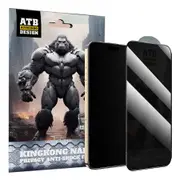2 PCS ATB King Kong Series Flexible Ceramic Nano Glass Film 2.5d 30 degree Anti-Spy Privacy Screen Protector for iPhone 15 Plus