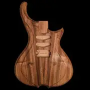 Alembic Style Custom Guitar Body 1 of a Kind Handmade Black Parota/Alder Luthier