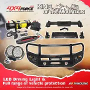4X4FORCE Armor Bumper Bullbar Skid Plate LOOP Light Winch for Isuzu D-MAX 12-16