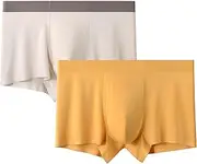[Maiyifu-GJ] 2 Pack Men's Boxer Briefs Underwear Soft Breathable Stretch Underpants for Men Comfortable Moisture-Wicking Trunks, Color26, 3X-Large, Color26, 3X-Large