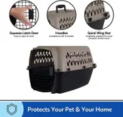 NEW Petmate Plastic Dog Cat Pet Crate - Medium to 30lbs - 21.5"L x 20.5"W x 28"H