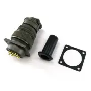 22 Pin Billet Engine Hood Harness Circular Bulkhead Firewall Plug Wiring Adapter (for: Subaru)