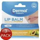 3 x Dermal Thrpy Pawpaw Lipblm 10G
