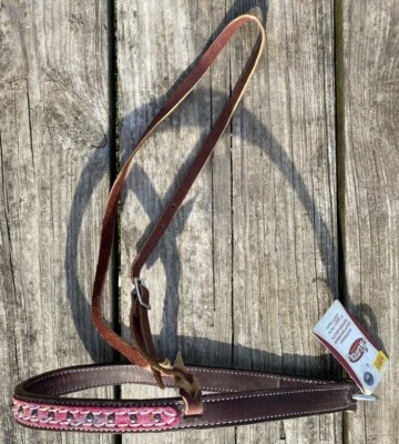 Weaver Leather Pink Vintage Paisley Western noseband US made